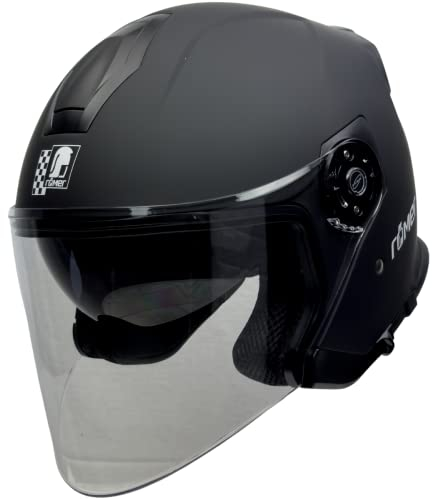 Römer Helmets Motorradhelm Koblenz, Matt Schwarz, Größe L