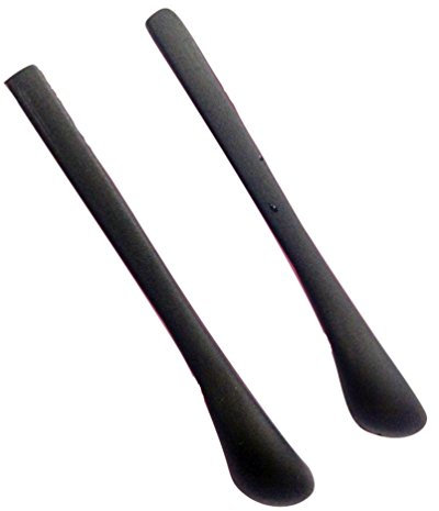 EyeWearStraps NEW One Pair Black Replacement Glasses Temple Covers Tips Ends For Metal Arms
