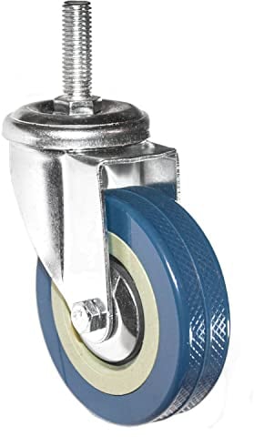 eyepower 1 Pz. Ruota per Mobili 75mm - M10 Ruote Girevoli per Carichi Pesanti - Ruote per Carrello Ruote per Pallet Ruote per Tavolo Rotelle per Carrelli Ruote per Mobili Pesanti - Rotelle Parquet