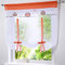 SIMPVALE Raffrollo Bestickt Eule römischen Liter Fall Schatten Band Typ Gardinen, Orange, Breite 60cm / Höhe 140cm