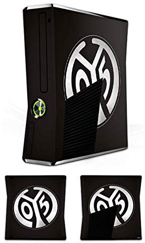 DeinDesign Skin kompatibel mit Microsoft Xbox 360 Slim Folie Sticker 1. FSV Mainz 05 E.V. Offizielles Lizenzprodukt Fußball