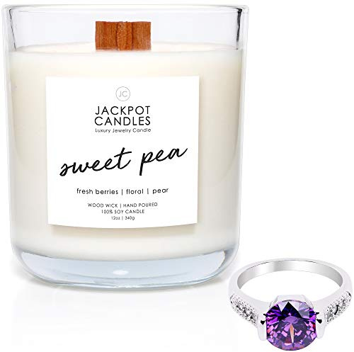 Jackpot Candles Duftkerze mit Ring im Inneren (Überraschungsschmuck im Wert von 15 bis 5.000 $), Ringgröße 7
