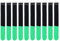 Infitronic INPKB2030GRN INPKB2030GRN-10 x Cable Ties with Metal Eyelet Velcro/Fleece on Different Sides (20 x 300 mm Green)
