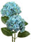 Briful Hortensias artificiales de hortensias de tacto real, flores falsas de 24 pulgadas de alto, plantas de hortensias de tallo largo, boda de jardín, decoración del hogar