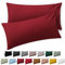 Blumtal Kissenbezug 40 x 80, 2 Stück - Oeko-TEX zert. Kissenbezüge 100% Mikrofaser in extra weich & waschmaschinenfest - Bezug Kissen 40x80 Aurora Red