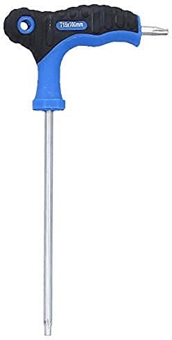 BRILLIANT TOOLS BT041012 Clés mâles coudées percées Torx® à poignée en T T15 x 100 mm [Powered by KS TOOLS]