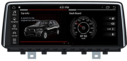 GABITECH Autoradio Android 10 GPS Navigator für X5 X6 E70 E71 CCC-System Quad Core 2 GB RAM 32 GB ROM mit iDrive-System beibehalten 10.25-Zoll-Touchscreen unterstützt Auto Play WiFi Carplay