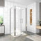 Acezanble Duschkabine 90x90x90cm U-FORM U-Kabine Duschabtrennung Dusche Duschtür Nano Glas Doppel H195cm