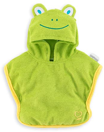 Corolle 9000141150 - Mon Grand Poupon Bademantel, Frosch, für alle 36cm Babypuppen, ab 2 Jahren