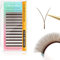 NAGARAKU YY Eyelash Extensions Light Brown Color Y Lash 0.07mm D Curl Mix Tray 8-12mm Premade 4D Easy Fan Russian Volume Cluster 12 Rows Pre Fanned Wispies Crisscross Eye Lashes