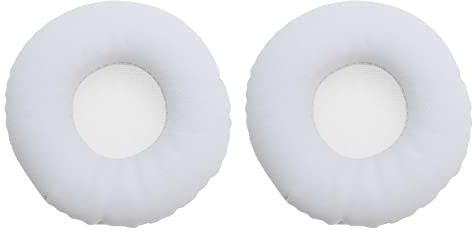 EMSea 1 Paar Ersatz-Ohrpolster aus Protein-Leder, weiß, Ersatz-Ohrpolster für Kopfhörer von Sony MDR V150 V250 V300 ZX100 ZX110