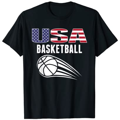 America-Basketball-Liebhaber-Trikot, USA-Flagge, T-Shirt
