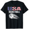 America-Basketball-Liebhaber-Trikot, USA-Flagge, T-Shirt