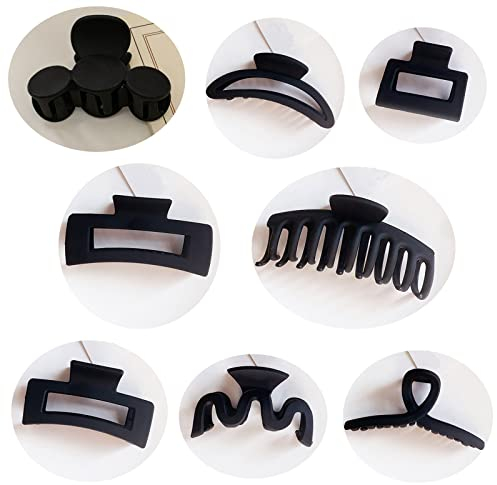 8 Stück Haarklammern Damen, Claw Clip, Rutschfeste Haarspangen, Haarspangen Mittelquadratisch, Halbkreis, Kiel, 8 Zeichen Clip, M typ, Haarnadeln Haar für Frauen, Mädchen, Dünnes, Dickes, Feines Haar