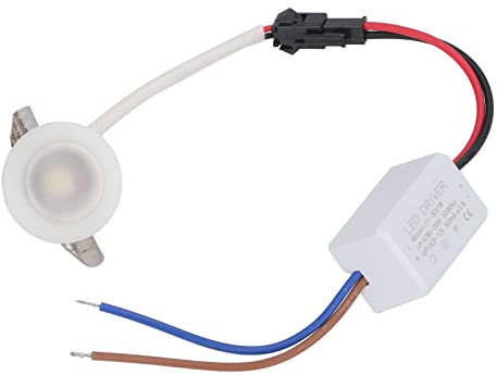 Plafonnier Encastré à LED, Mini Spot Encastré, Forme Ronde Professionnel Garnitures D'éclairage Encastré Lumière de Puits Encastré pour Armoires D'intérieur, Vitrines (Lumière Blanche Positive 6000K)