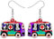 LONYOO Acryl Halloween Auto Lastwagen Ohrringe Baumeln Tropfen Schmuck Halloween Ohrringe für Frauen Mädchen Geschenke (Mehrfarbig)