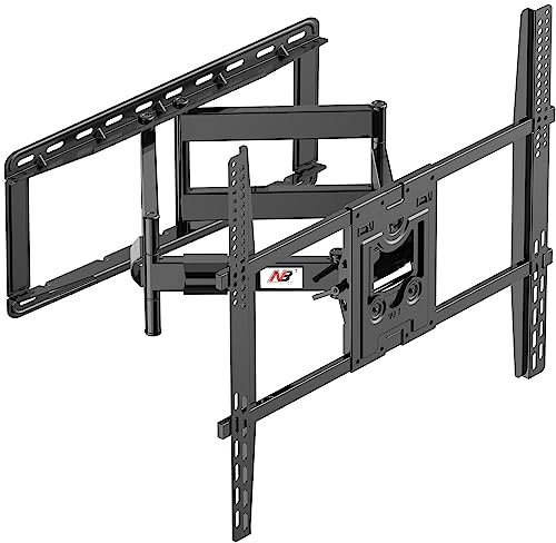 NB North Bayou Heavy Duty TV Wall Mount Wandhalterung, Doppelte Arme Gelenk Schwenkbare TV Halterung für die Meisten 75-110 Zoll LED LCD OLED TVs Halten bis 91 kg Max VESA 800 x 600 SP5