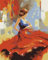Maysurban Peinture par Numero,Acryliques Peinture par Numéros pour Adultes Débutants Enfants,Kit de Peinture à l'huile sur Toile Bricolage,sans Cadre 40x50cm,Danseuse espagnole