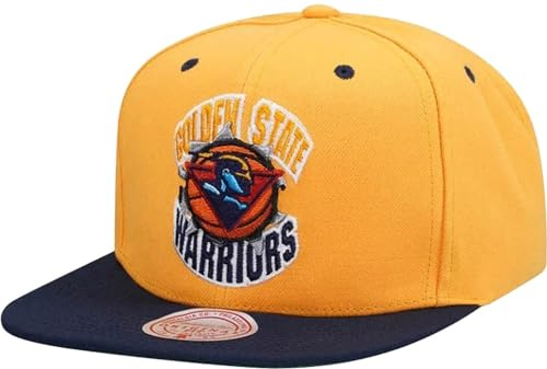 Mitchell & Ness Breakthrough Snapback (NBA/HWC) - Golden State Warriors, Gelb-Dunkelblau