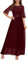 Wedtrend Abendkleid Elegant für Hochzeit Hochzeitskleider für Damen Elegant Party Kleider Damen Kleid Maxi WT0314 Burgundy M