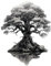 Samunshi® Wanddeko Yggdrasil Wallart Wandtattoo Asgard für Wohnzimmer Küche Wandaufkleber Wandsticker Runen Odin Thor53x70cm