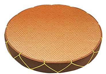 Duiaynke Handgewebtes Stroh-Sitzkissen, Bodenkissen, Pouf für Wohnzimmer, Schlafzimmer, Fensterdekoration, Meditation