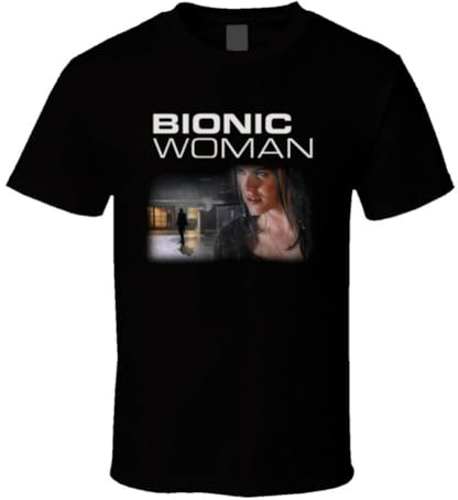 Bionic Woman Tv Show T Shirt Black S