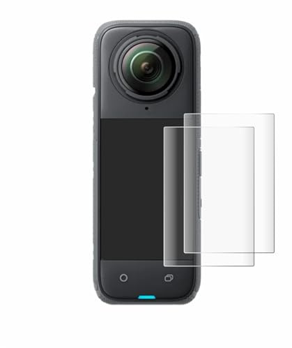 BROTECT Schutzfolie für Insta360 X4 | 2 Stück Transparenter Displayschutz Made in Germany Klare Full-Screen Folie Full-Cover 3D Curved Montage Kit