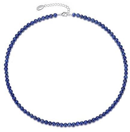 Philip Jones Lapis Mini Beaded Gemstone Necklace