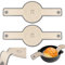 2 PCS Silicone Bread Sling for Dutch Oven,Reusable Baking Mat with Extra Wide and Long Handles,Non Stick and Non Slip Silicone Baking Mat for Transferring Sourdough (Grey)
