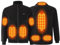 Neu Beheizbare Jacke Herren Damen, Teddy-Fleece Beheizte Jacke mit 8 Heizzonen, 3 Einstellbar Temperaturfür Wärmejacke, USB Elektrische Heizjacke Winddicht Winterjacke für Motorrad Outdoor Skifahren