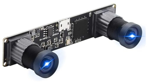 Kznifmk USB-Kamera mit Doppelobjektiv, synchronisiert, mit CMOS-Sensor OV9750, Webcam, 1,3 MP, USB-, 3D, VR OTG Stereo