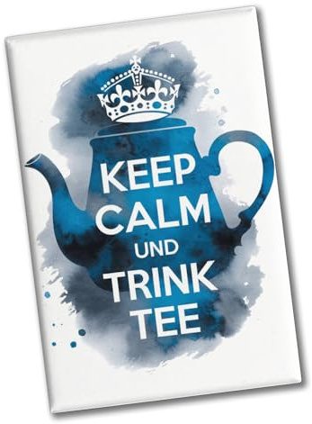 Keep Calm und Trink Tee Souvenir Souvenir Magnet Lustiger Souvenir Magnet für Teeliebhaber
