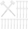 Vaguelly Bulk Gel Nail Polish Brush Liquid Nail Polish Gel Brush Soft Bristles Replacement Tools for Salon Use