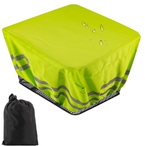 Fahrradkorb Abdeckung, Regenschutz Fahrradkorb Wasserdicht mit Reflektoren