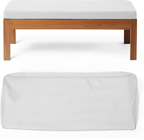 WLXFF 10cm Dicke bankauflage Sitzkissen Bank Bezug, Ersatzbezug für sitzauflage Bank gartenbank, Wasserdicht Bezug für sitzbank Auflage, Gartenbank Auflage Outdoor Bezug,No11,110X45X10CM