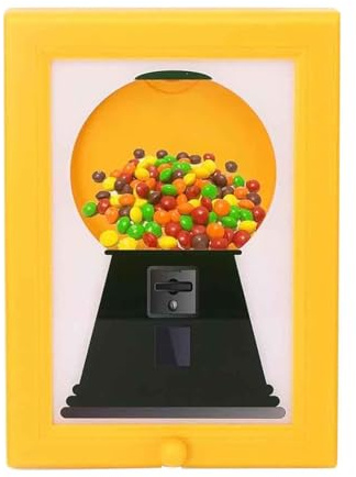Süßigkeiten Spender Rahmen Fasst 7kg Süßigkeiten Und Kann Auch Fotos Oder Kunstwerke Bis Zu Einer Größe Von 29 X 21cm Ausstellen Hängender Spender Bilderrahmen Automaten Snack Container