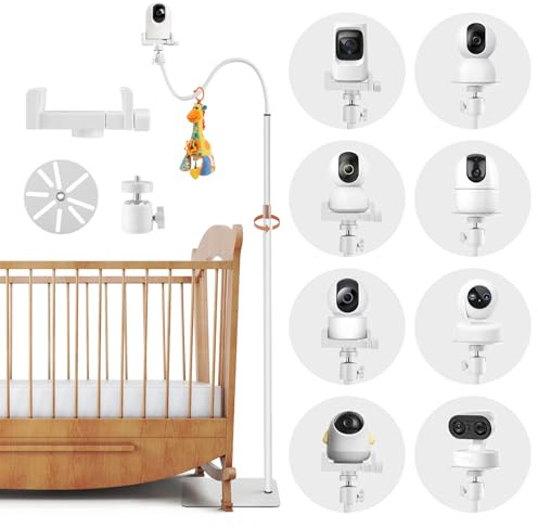 Babyphone Halterung mit 1/4 Gewinde, 90–175 cm Höhenverstellbar Baby Kamera Halterung Universal Bodenhalterung für Überwachungskamera kompatibel mit Babykamera-Monitor/Sicherheitskamera
