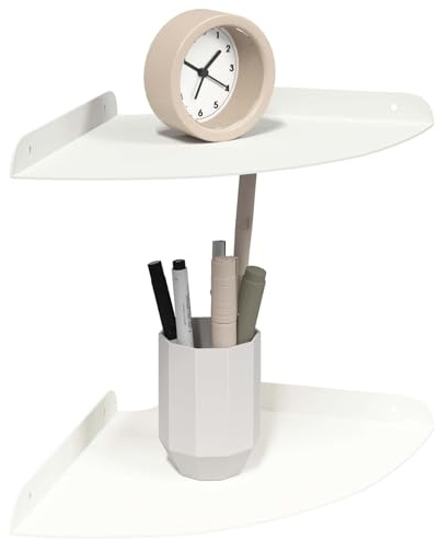 vidaXL Schwebendes Regal mit Regal 2 pcs Weiß 24 x 24 x 2 cm, Wohnzimmer, minimalistisches Design, schwebendes Regal, platzsparend, Moderne Wandmontage für Deine Deko