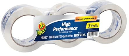 Duck HP260C03 Packband-Nachfüllpackung, 3 Rollen, 4,7 cm x 60 m, transparent (655074)