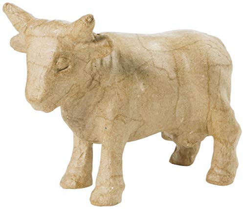 Décopatch AP613O Träger XS aus Pappmaché, mini Kuh, 13 x 5 x 9 cm, zum Verzieren