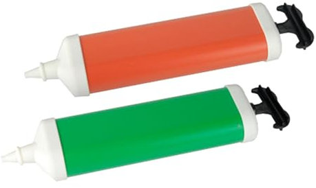 Papstar 1 cartone=10 x pompa per palloncini 26 cm x 6 cm COLORI ASSORTITI 18634
