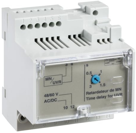 Schneider Electric 33682 Timer MN Adjustable 200/250vca/vcc