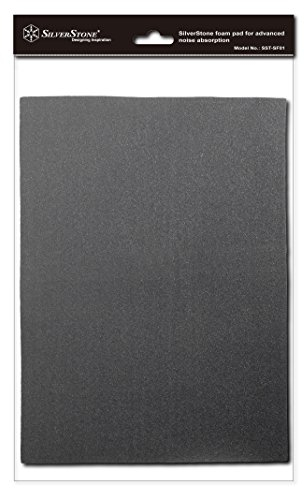 SilverStone SST-SF01 - PC Computer Case Noise Absorber Silent Foam, 530x380x4 mm, black