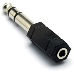 G&BL 232B 6.3mm M 3.5mm FM Black cable interface/gender adapter - Cable Interface/Gender Adapters (6.3mm M, 3.5mm FM, Black)