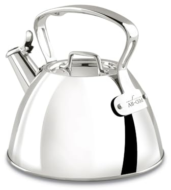 All-Clad E86199 Stainless Steel Tea Kettle, Silver