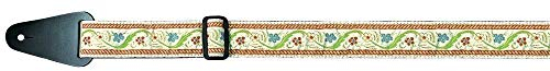 Fire & Stone 531024 Folklore-Edition Jacquard hell-Blumen Gitarrengurt (50mm breit)