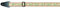 Fire & Stone 531024 Folklore-Edition Jacquard hell-Blumen Gitarrengurt (50mm breit)