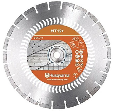 Husqvarna de Mt 15 + Disque diamant béton 350 mm 25,4/20 mm coupe sèches ou pour moteur Flex, ponceuse à tronçonner, Schneider Suceur
