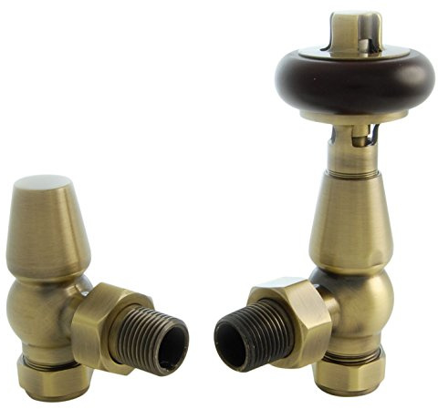 West Radiators FAR-AG-AB Farringdon Traditional Thermostatic Radiator Valve - Antique Brass